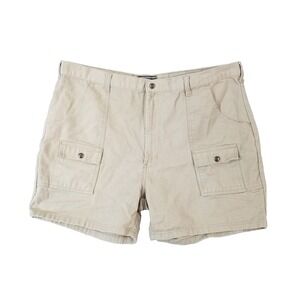 David Taylor cargo hiking shorts men's 40 x 5.5 beige tan outdoor retro